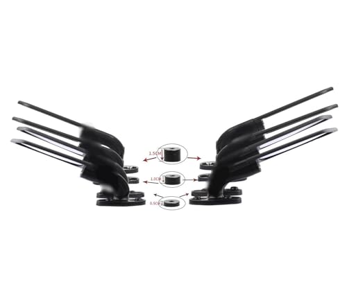 Espejo retrovisor de motocicleta ajustable negro para carenado RS660 RS250 6