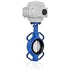 UNOX Butterfly Valve DN40 (1 1/2) 24V DC Electric Actuator Wafer Type Stainless Steel AISI304 Disc EPDM Seat GGG40.3 Body for Water & Air | Industrial Butterfly Valves