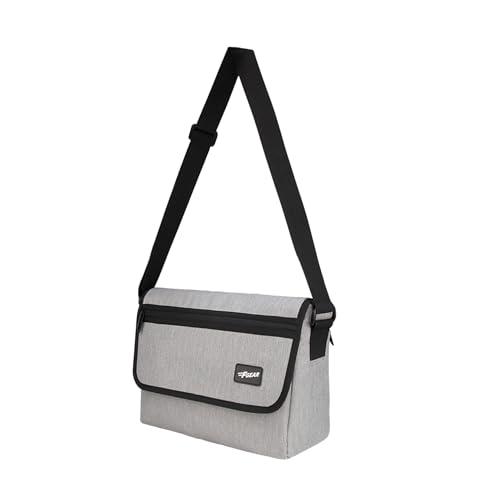 Image of F Gear Kyoto Grey 8L Premium Tablet Sling Bag | Melange Herringbone Fabric | Fits 15 inch Laptop /Tablet | Lightweight, 1 Compartment & 2 Pockets | Ideal for Work, College, Daily Commute & Travel
