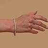 PAVOI-14K-Gold-Plated-Princes-Cut-Cubic-Zirconia-Classic-Tennis-Bracelet-Gold-Bracelets-for-Women-3mm-CZ-Size-65-75-Inch PAVOI 14K Gold Plated Cubic Zirconia Classic Tennis Bracelet | White Gold Bracelets for Women | 3mm CZ, 7 Inches
