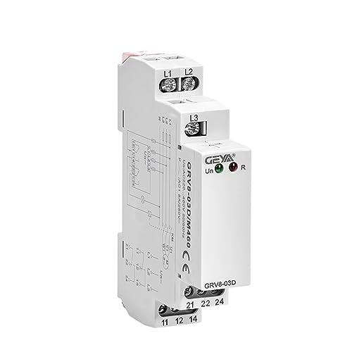 Relais de séquence de phase triphasé GRV8-03 protection moteur 10A - 3