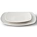 Gibson Home Everyday 12 Piece Square Fine Ceramic Dinnerware Set in White