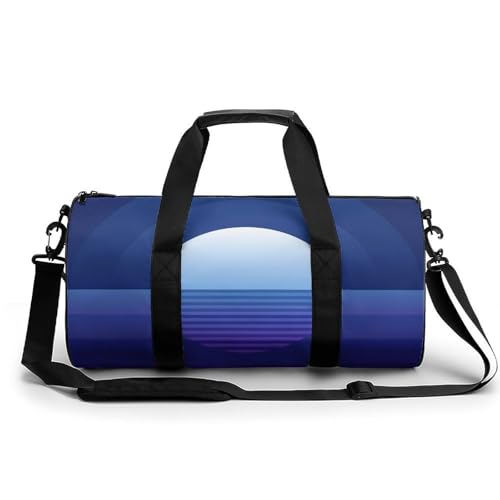 Sac de voyage imperméable Lune Bleue 45cm avec bandoulière
