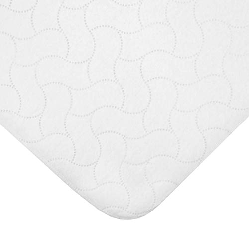 Image of American Baby Company Waterproof Quilt-Like Flat Reusable Multi-use Protective Mattress Pad Cover for Babies, Adults and Pets, White, 27 inchx36 inch