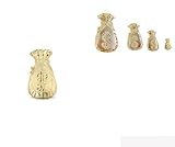 choebokdol Trap House and Money Bag Pendant with 14k gold plated brass material modern fashion style (extra large money bag)