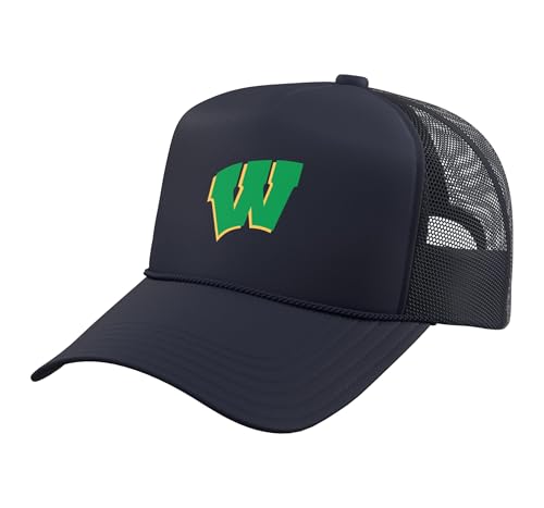 West Davidson High School Dragons Trucker Hat with Adjustable Mesh Back, Navy Blue