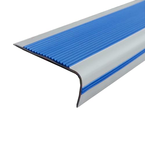 Protector de borde de escalera, tira adhesiva de goma antideslizante para escaleras interiores y exteriores, protector de vinilo duradero, autoadhesivo,