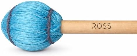 ROSS V Series Vibraphone Mallets Baby Blue 16 Inch Maple Wood Pair image 3