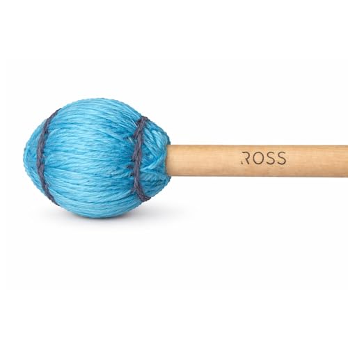 ROSS V Series Vibraphone Mallets Baby Blue 16 Inch Maple Wood Pair