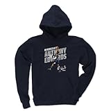 500 LEVEL Anthony Edwards Youth Hoodie Sweatshirt - Anthony Edwards Dunk WHT (Navy, Large)