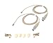 Pair of Lavalier Lapel Mics w/ 4 pin Mini XLR TA4F for Shure Wireless