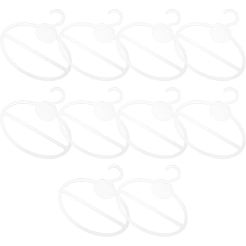 NUOBESTY Grucce per Sciarpe e Cravatte 10 Pezzi Organizer per Armadio Ganci Rotondi per Appendere Sciarpe, Cravatte e Asciugamani