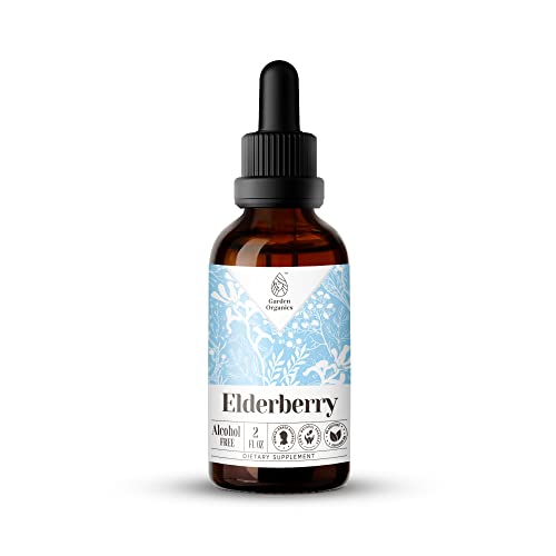 Garden S - Elderberry Alcohol-Free Extract, Elderberry (Sambucus Nigra) Dried Berry (2 Fl Oz) #TOP10