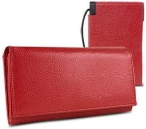 Halo Women's RFID Blocking Power Wallet with 3000mAh Power Bank Battery and Charging Cables