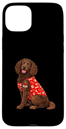 American Water Spaniel Mom I Love Mom �n�[�g �^�g�D�[ �X�}�z�P�[�X iPhone 15 Plus �p