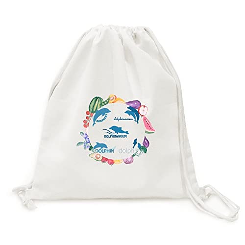 Sac en tissu pliable océan bleu dauphin pour stopper le plastique