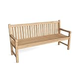 Anderson Teak Classic 4-Seater Teak Outdoor Bench, 71x25x35, Natural