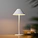 Produktbild Bojim LED Tischlampe Akku, 3 Farben Tischlampe Kabellos, IP54 Tischleuchte Outdoor Touch Switch Akku Tischleuchte, USB-C Aufladbare Tischleuchte für Garten Esstisch Schlafzimmer Balkon, Weiß