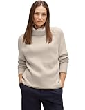 Strickmuster STREET ONE Damen A302415 Rollkragenpullover, Beige, 40