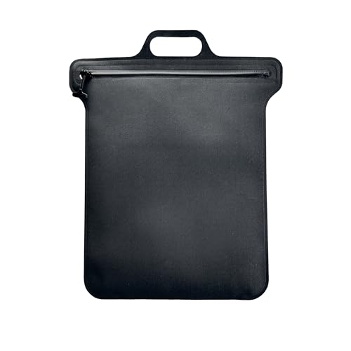 CHERRY CHICK IPX8 100% Waterproof Dry Bag for Laptop, iPad Pro/Air/Mini, Documents & Valuables - Flame Retardant Fabric, Submersible Protective Sleeve （Black）