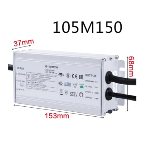 Controlador LED X6-105M150 regulable con atenuación programable de 0-10 V 2