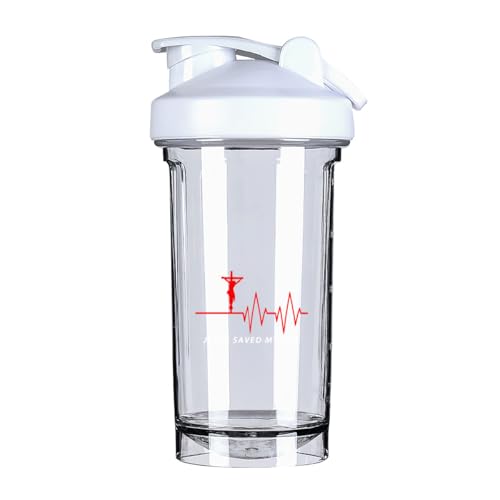 Jesus Saved My Life 18 Ounce Shaker Cup,Fashion Theme Pattern Shaker Bottle Leak-proof Workout Shake Bottles 500ML/18 oz Perfect for Pre Workout-3-1