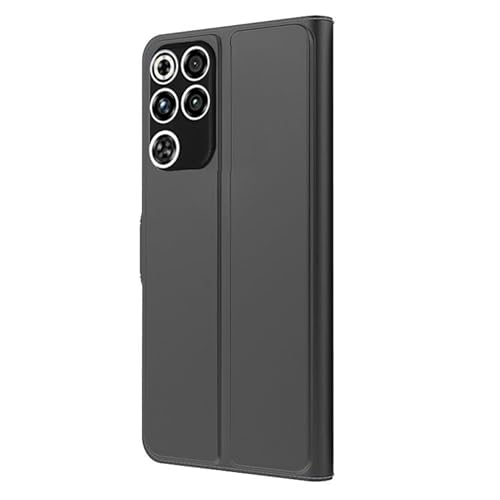 LUNBER-ARMOR�EFor REDMAGIC 11 Pro �P�[�X Pro+ �蒠�^ �J�o�[ PU���U�[ �蒠�^PU���U�[�P�[�X �X�^���h�@�\ �J�[�h���[ For �k�r�A ���b�h�}�W�b�N11�v�� / 11�v�� �v���X(�u���b�N)