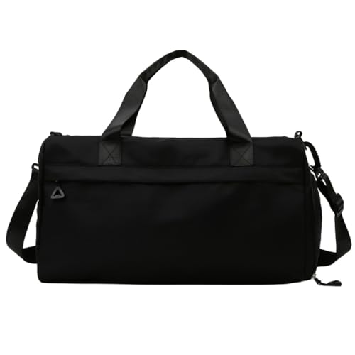 【ChopEase】スポーツバッグ ジム メンズ レディース ダッフル大容量 3way シューズ収納 乾湿分離 撥水 軽量 ボストン 修学旅行 機内持込 旅行 近距離出張フィットネス (ブラック)