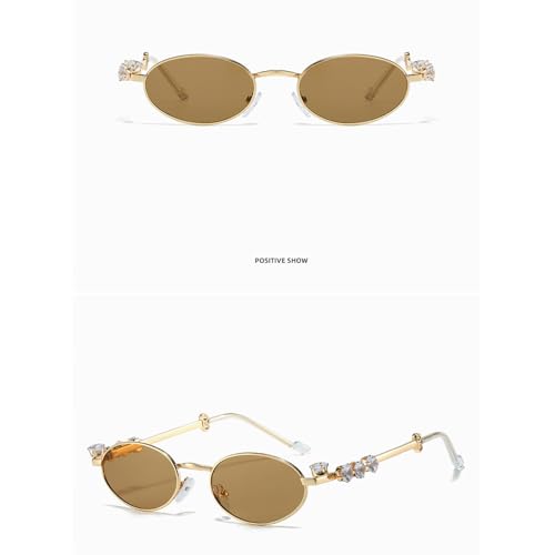 Stylish Sunglass for Girls Boys Photo Props Travel Hip Hop Oval Frame Oval Frame Glasses4