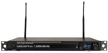 The receiver scans for clear channels; with many groups and hundreds of frequencies to choose from Mix-and-match handheld, bodypack, conference, and instrument microphones to synchronize with either channel on the receiver Real time monitoring of mic...