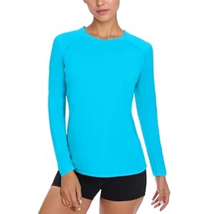 NEYOUQE Women’s Long Sleeve Shirts UPF 50+ Sun Protection Shirt Lightweight Quick Dry Workout Tops for Women