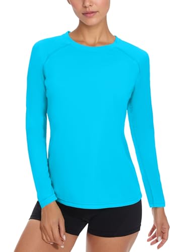 NEYOUQE Women's Long Sleeve Shirts UPF 50+ Sun Protection Shirt Lightweight Quick Dry Workout Tops for Women