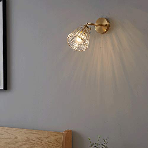Applique murale laiton avec interrupteur pour éclairer les pièces sans plafonnier