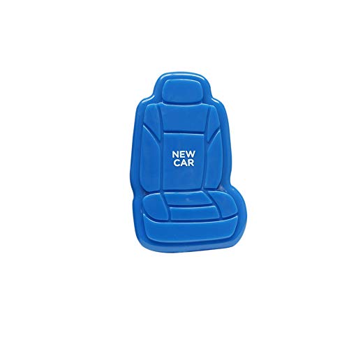 Image of FH Group FH1017BLUE New Car 3D Scented Blue Air Freshener 1-Pack Clip-On Non-Toxic, Plastic Alcohol-Free Fragrance Oil Car Seat Shape Long Lasting for Cars, Trucks, SUVs, Closets, Small Spaces, etc.