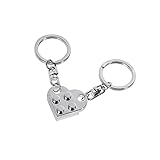 Matching Keychains for Couples – Brick Heart Compatible with Lego – For Boyfriend Girlfriend –...