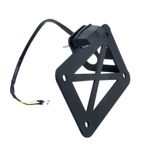 Support de plaque d'immatriculation moto avec feu arrière intégré pour Bobber