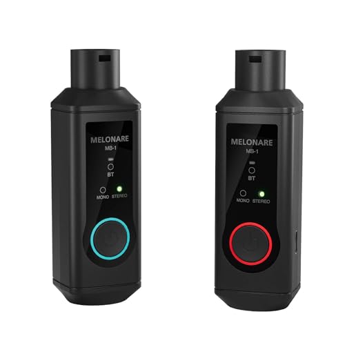 MELONARE MB-1 Wireless XLR Bluetooth Receiver, 15-Hour Battery Life, BT