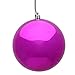 Vickerman 484340 - 4.75" Fuchsia Shiny Ball Christmas Christmas Tree Ornament (4 pack) (N591270DSV)