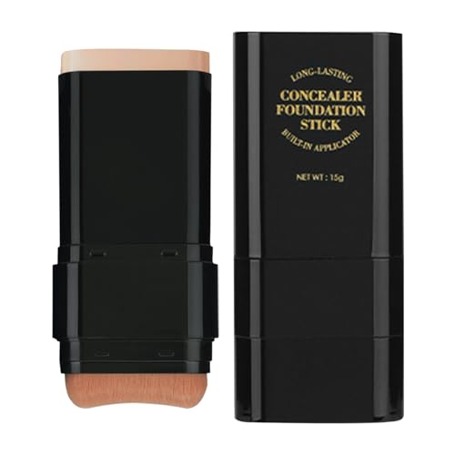 Maquillaje De Base En Barra - Base En Crema Hidratante En Barra De 15 G, Corrector De Imprimación Facial De Doble Cabezal | Cobertura Y Duradera Para Mujeres Y Niñas, Maquillaje Con Acabado