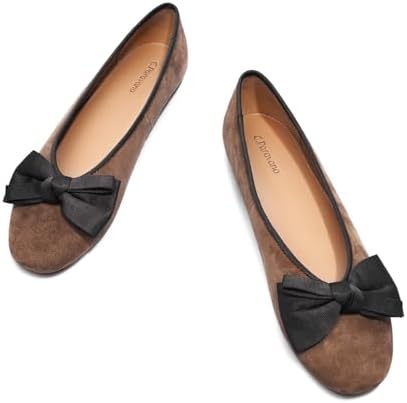 C.Paravano Genuine Leather Flats for Women | Ballet Flats | Round Toe Shoes | Dress Shoes for Women