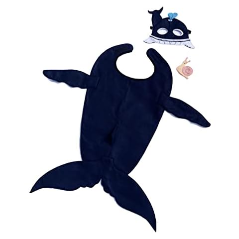 ZAC HOME World Book Day Whale and Snail Dress Up Costume for 3-12Y, Easy to put on and take off Cover