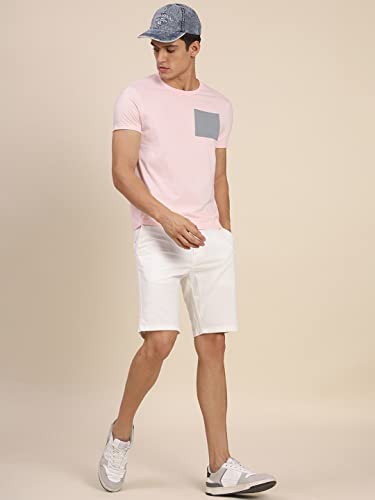 Image of Dennis Lingo Men's Slim Fit Pink T-Shirt