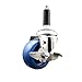Service Caster Brand 3 Inch 316 Stainless Steel Light Duty Expanding Stem Caster Wheel Solid Polyurethane Wheel and 3/4? Stem ? 300lbs./Caster?Swivel Caster with Locking Brake