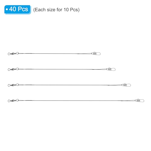 PATIKIL Fishing Wire Leaders con recubrimiento de nylon miniatura 3