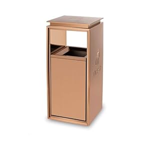 RUNZE765Z Metall Mülleimer mit seitlichen Öffnungen