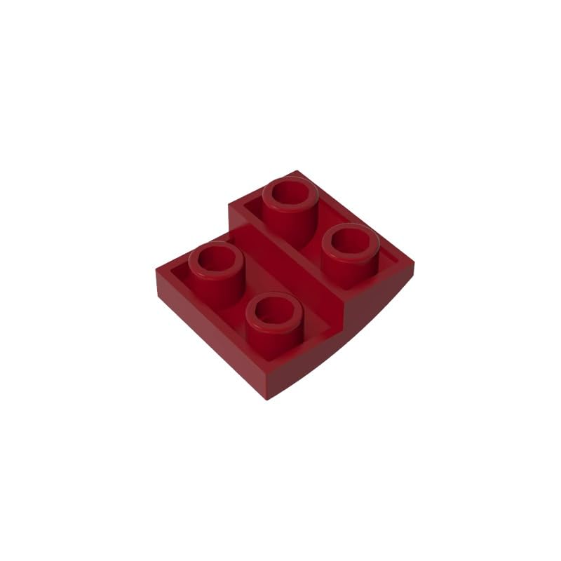 XYEIUGO 32803 Arched Brick Slope Curved 2x2 Inverted, Dark Red, 50 PCS — image 1