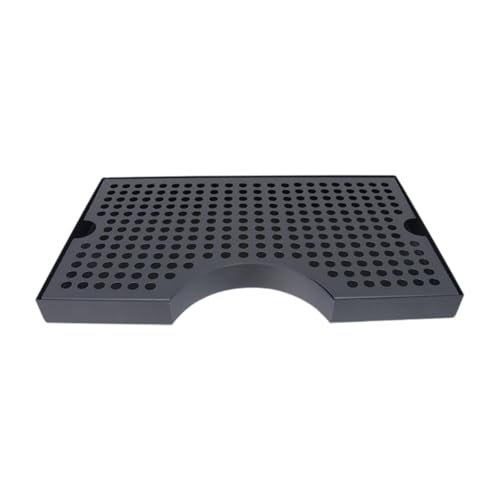 Plateau d'égouttage pour le vin en acier inoxydable noir pour Kegerator - 2