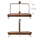 Wood Napkin Holder for Table, Square Tabletop Napkin Dispenser with Sophisticatedly Metal Center Bar, cocktail napkin holder for Home, Kitchen, Office, Restaurant, Hotel, Cafe, Bar