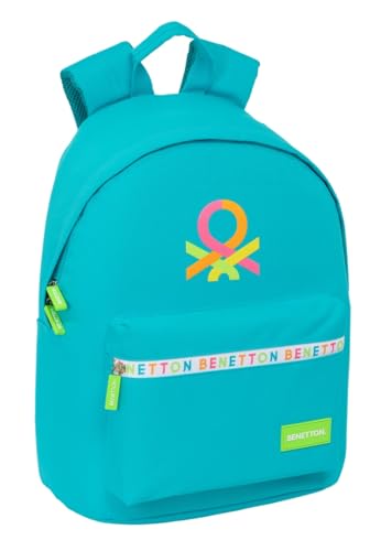 BENETTON SUMMER - Mochila Juvenil para Portátil 14.1", Ideal para Jóvenes de Diferentes Edades, Cómoda y Versátil, Calidad y Resistencia, 31x16x41 cm