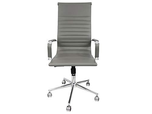 Cadeira Giratória Presidente Charles Eames Esteirinha (CINZA) - TUTTO HOME